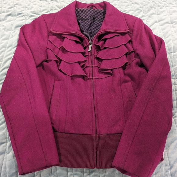 Steve Madden Jackets & Blazers - Steve Madden ruffle pea coat
